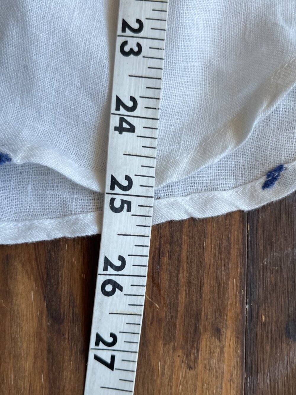 Calypso St Barth Top Size Medium Printed Palm Tree Linen White Tropical Coastal - Picture 9 of 9